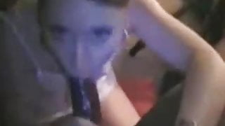 Pretty White Slut Milks Big Black Cock