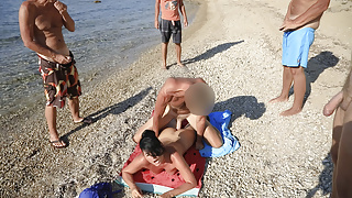 Anal cumshot party in Mykonos! Fuck me in the ass!