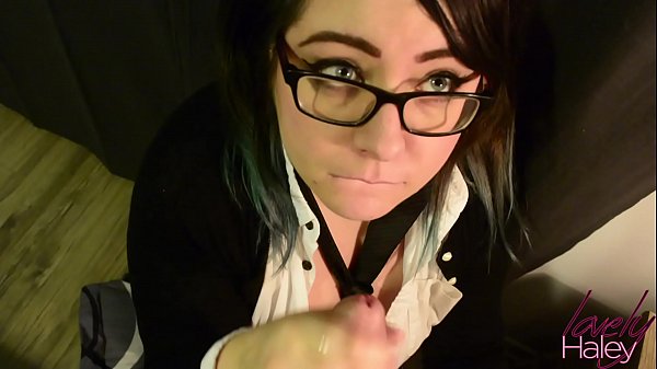 Schoolgirl gives step dad her first blowjob