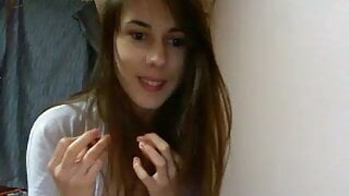 Skinny cute Anna on webcam – anal fingering and toys